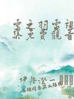 云之羽电视剧全集免费观看完整