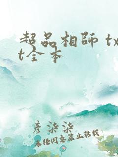 超品相师 txt全本