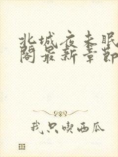 北城夜未眠笔趣阁最新章节无弹窗