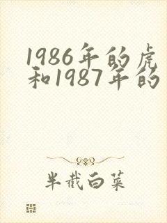 1986年的虎和1987年的兔结婚好吗