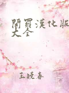 开罗汉化版游戏大全