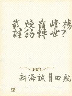 武炼巅峰杨开是谁的转世?