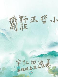 撒野巫哲小说未删版