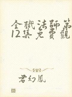 全职法师第六季12集免费观看