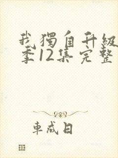 我独自升级第二季12集完整版超前