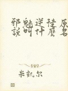 邪魅逆徒原著小说叫什么名字