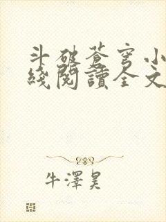 斗破苍穹小说在线阅读全文无弹窗