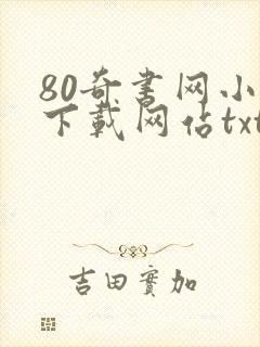 80奇书网小说下载网站txt