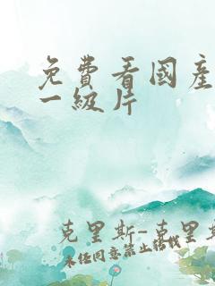 免费看国产黄色一级片