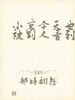 小哀今天也不想被别人看到吧日语