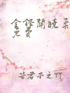 金锋关晓柔全文免费