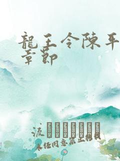 龙王令陈平全部章节