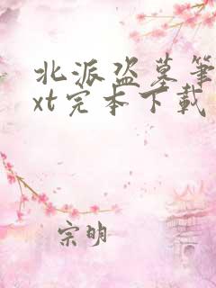 北派盗墓笔记txt完本下载