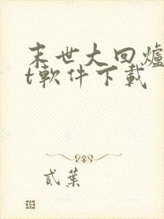 末世大回炉txt软件下载