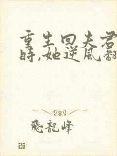 重生回夫君大婚时,她逆风翻盘完整版