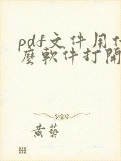 pdf文件用什么软件打开可以打印