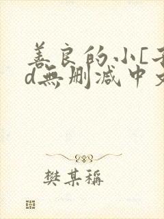 善良的小[子hd无删减中文