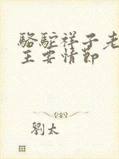 骆驼祥子老马的主要情节