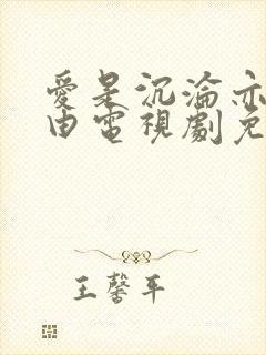 爱是沉沦亦是自由电视剧免费观看