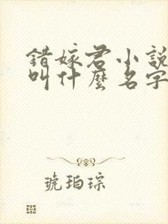 错嫁君小说原著叫什么名字