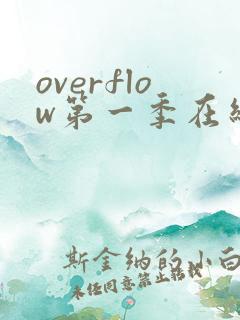 overflow第一季在线观看免费全集电视剧高清