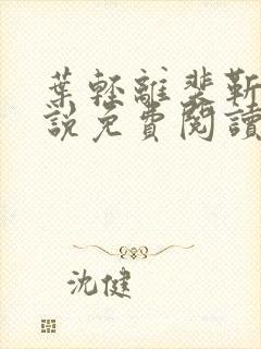 叶轻离裴靳墨小说免费阅读