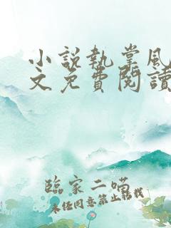 小说执掌风云全文免费阅读