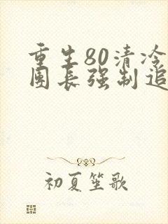 重生80清冷女团长强制追夫
