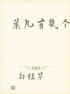 叶凡有几个老婆