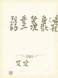 烈爱焚身:帝少的二次欢宠