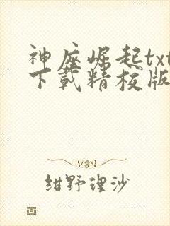 神座崛起txt下载精校版