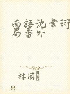 南语沈聿珩:结局番外