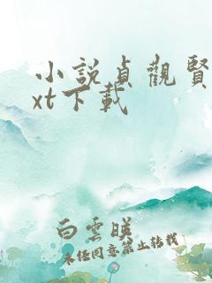 小说贞观贤王txt下载