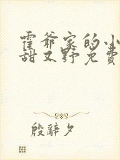 霍爷家的小祖宗甜又野免费版