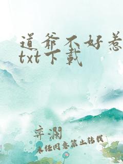 道爷不好惹全本txt下载
