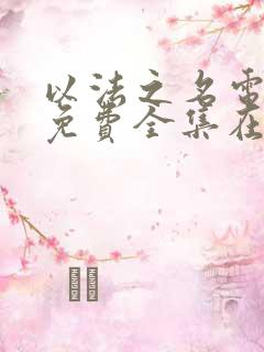 以法之名电视剧免费全集在线播放