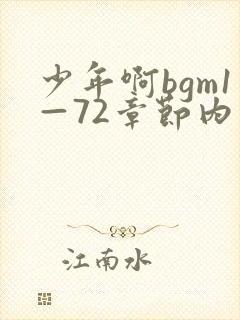 少年啊bgm1—72章节内容txt