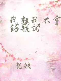 我想我不会爱你的歌词