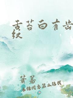 舌苔白有齿痕裂纹