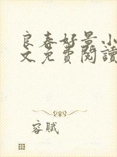 良春好景小说全文免费阅读无弹窗