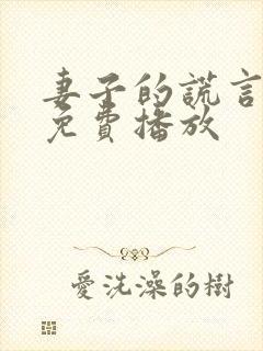 妻子的谎言全集免费播放