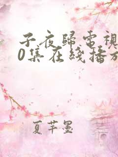 子夜归电视剧30集在线播放