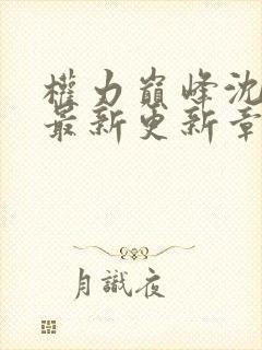 权力巅峰沈青云最新更新章节列表