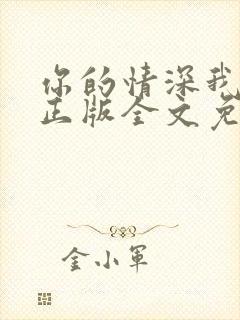 你的情深我不配正版全文免费阅读