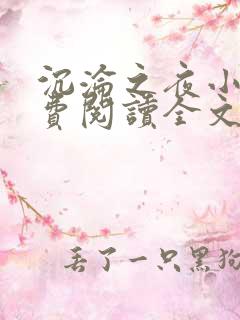 沉沦之夜小说免费阅读全文无弹窗