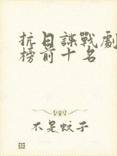 抗日谍战剧排行榜前十名