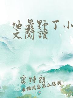 他最野了小说全文阅读