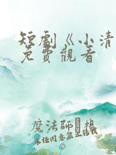 短剧《小清欢》免费观看