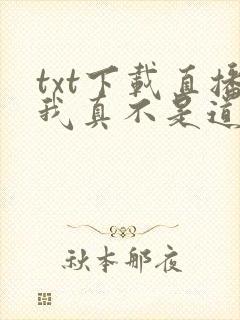 txt下载直播我真不是道门大佬