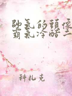 帅气的头像男生霸气冷酷二次元